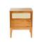 Hello Honey® Crawford 24" Solid Wood Nightstand with Storage Drawers and Cane Detail